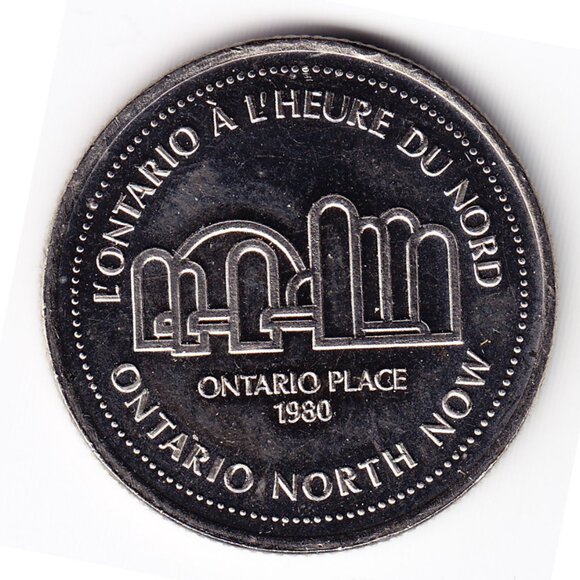 1980 Ontario Place Ontario North Now $1 Token (b36) - Picture 1 of 2